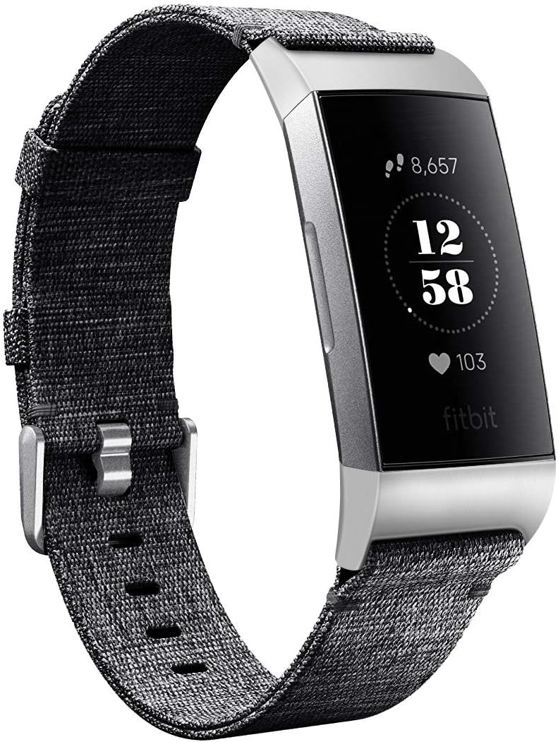Karei Woven Bands Compatible with Fitbit Charge 3/Charge 3 SE, Soft Accessory Sports Band Replacement Strap Small Large for Fitbit Charge 3 Fitness Smart Watch Women Men