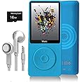 MP3 Player, Music Player with 16GB Micro SD Card, Build-in Speaker/Photo/Video Play/FM Radio/Voice Recorder/E-Book Reader, Supports up to 128GB