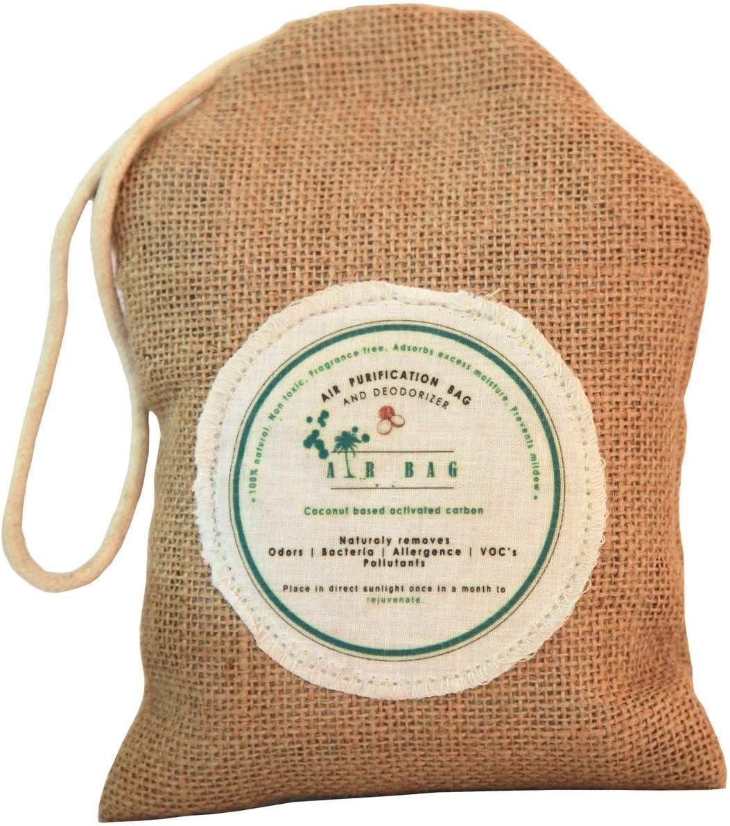 The Tree Company Air Purification Bag Deodorizer/Freshener for Shoes, Refrigerators, Gym Bags (Brown, Size)