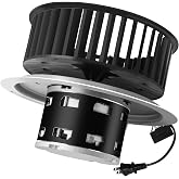 Upgrade QT-110N-B QT-80N-B QT-90N-B QT-9093 QT-100L Bathroom Fan Motor &amp; Blower Wheel Replacement, Compatible with All Nutone QT110 QT100 QT90 QT80 Series Fans, Replaces for S0696B000 S0695B000 Motor