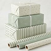 ZICOTO Beautiful Gift Wrapping Paper Rolls for All Occasions - Set of 3 | Quality 17 X 120 in Rolls for Wedding, Birthday, Baby Shower and Christmas - Add a Touch of Magic to Every Gift You Wrap