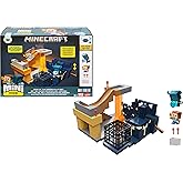 Mattel Minecraft Mini Mode Playset, Rise of the Warden Set with 2 Minis including Steve & Warden Figures & DLC Code