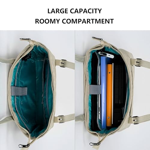 ANKUER Women's Laptop Tote Bag With USB Port - 15.6 Inch Work Bag, Multi-Compartment, Waterproof Business Purse - View #3