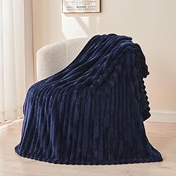 NEWCOSPLAY Super Soft King Blanket Dark Navy
