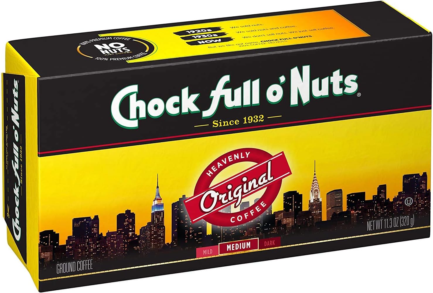 Chock Full O Nuts Original Coffee 11 3 Oz By Chock Full O Nuts Amazon Fr Epicerie