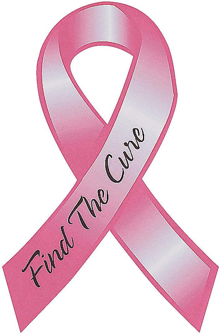 Amazon Com Fun Express Breast Cancer Magnetic Ribbon Party Decor General Decor Car Decor 12 Pieces Support Car Magnets Kitchen Dining
