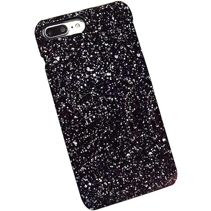 Felfy Kompatibel mit Hülle iPhone 6 Plus / 6S Plus Handy Hülle Glitzer Glänzend Luxus PC Plastik Hart Schale Schutzhülle Ultr