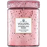 Voluspa Sparkling Rose, Small Candle Jar, 5.5 Ounce, 50 Hour Burn Time, Coconut Wax for Clean Burning, Handcrafted in The USA