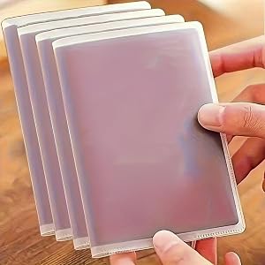 Transparent PVC Passport Covers (3-Pack / 6-Pack) — Waterproof & Scratch-Resistant Passport Protectors, Designed for Travel D