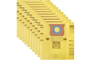 Tomkity 10 Packs High Efficiency Dust Collection Bag Type H 9067133 Disposable Vacuum Bags for 5-8 Gallon Vacuum, Part #90671