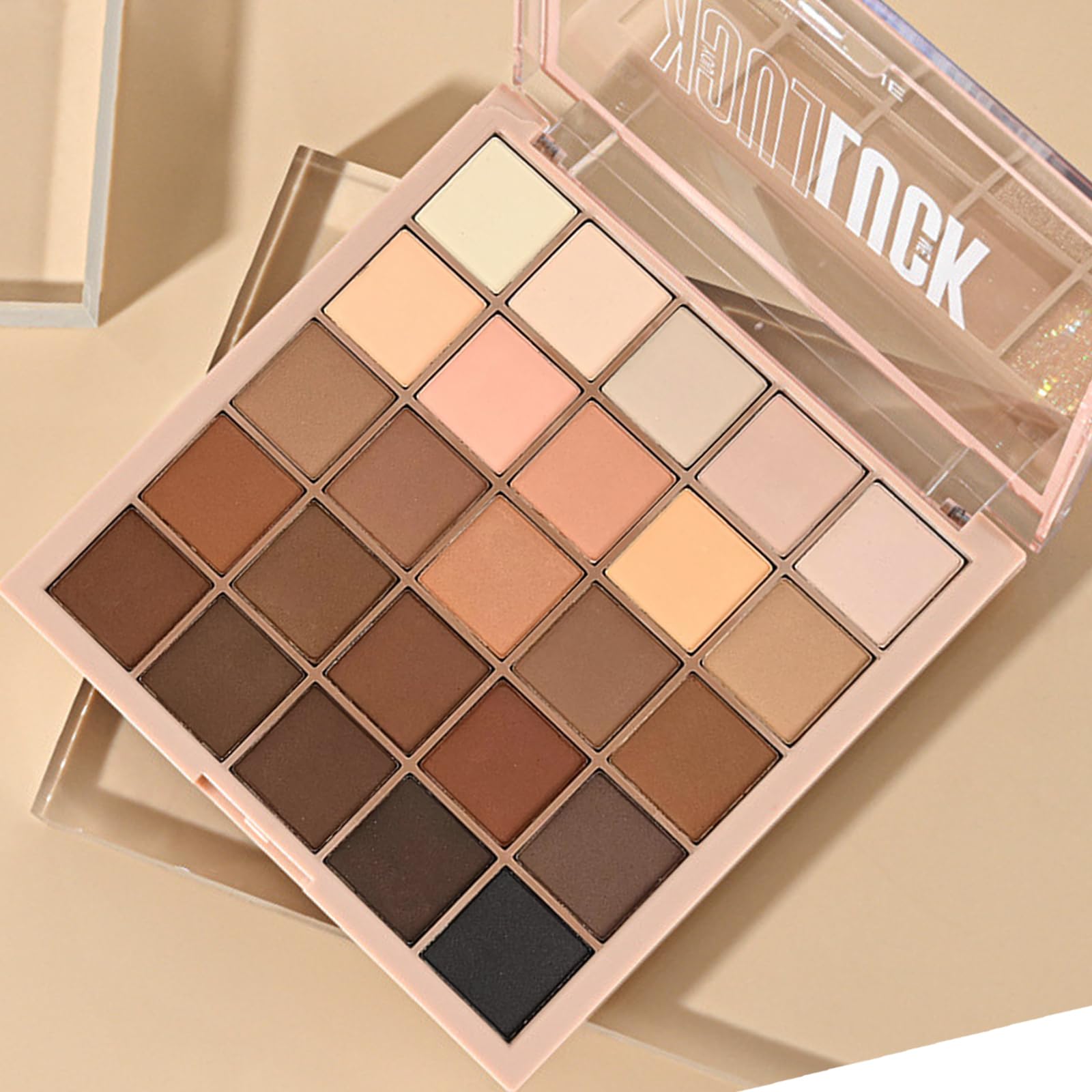 Brown Eyeshadow Palette, Nude Eye Shadow Pallets for Women, 25 Colour Matte White Black Smokey Neutral Long Lasting Highly Pigmented Eye Shadows Palettes Makeup Gifts for Women and Girls