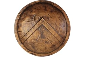 THOR INSTRUMENTS Thor- 24" Dark Antique 300 Spartan Shield Rustic Vintage Home Decor Gifts