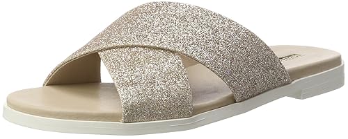 Buffalo Shoes Damen 16S34-2 Glitter Offene Sandalen
