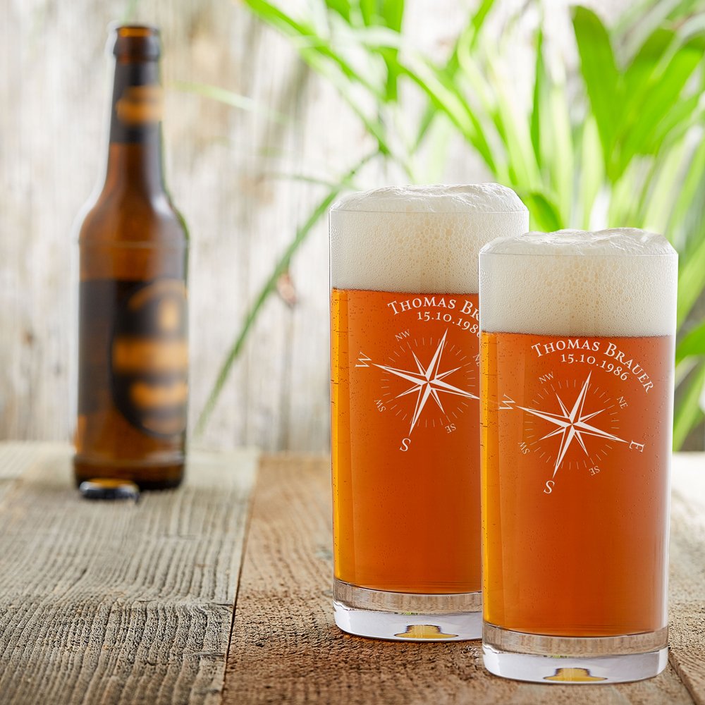 Verre A Cocktails Et Personnalise Avec Idee Cadeau Anniversaire Homme Rose Des Vents Cadeau De Fete Des Peres Nom Date Pinte Verre A Biere Avec Gravure Amavel Verres A Biere Vaisselle