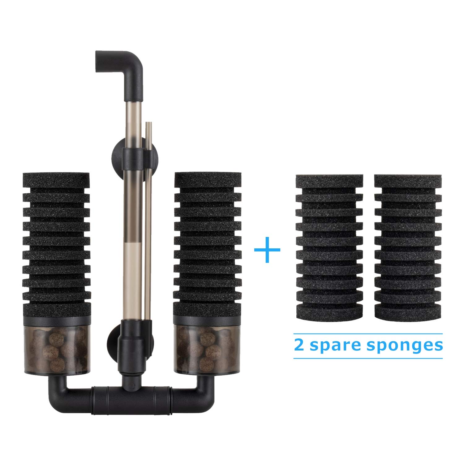 Hygger Aquarium Double Sponge Filter Super Biochemical Filter Sponges