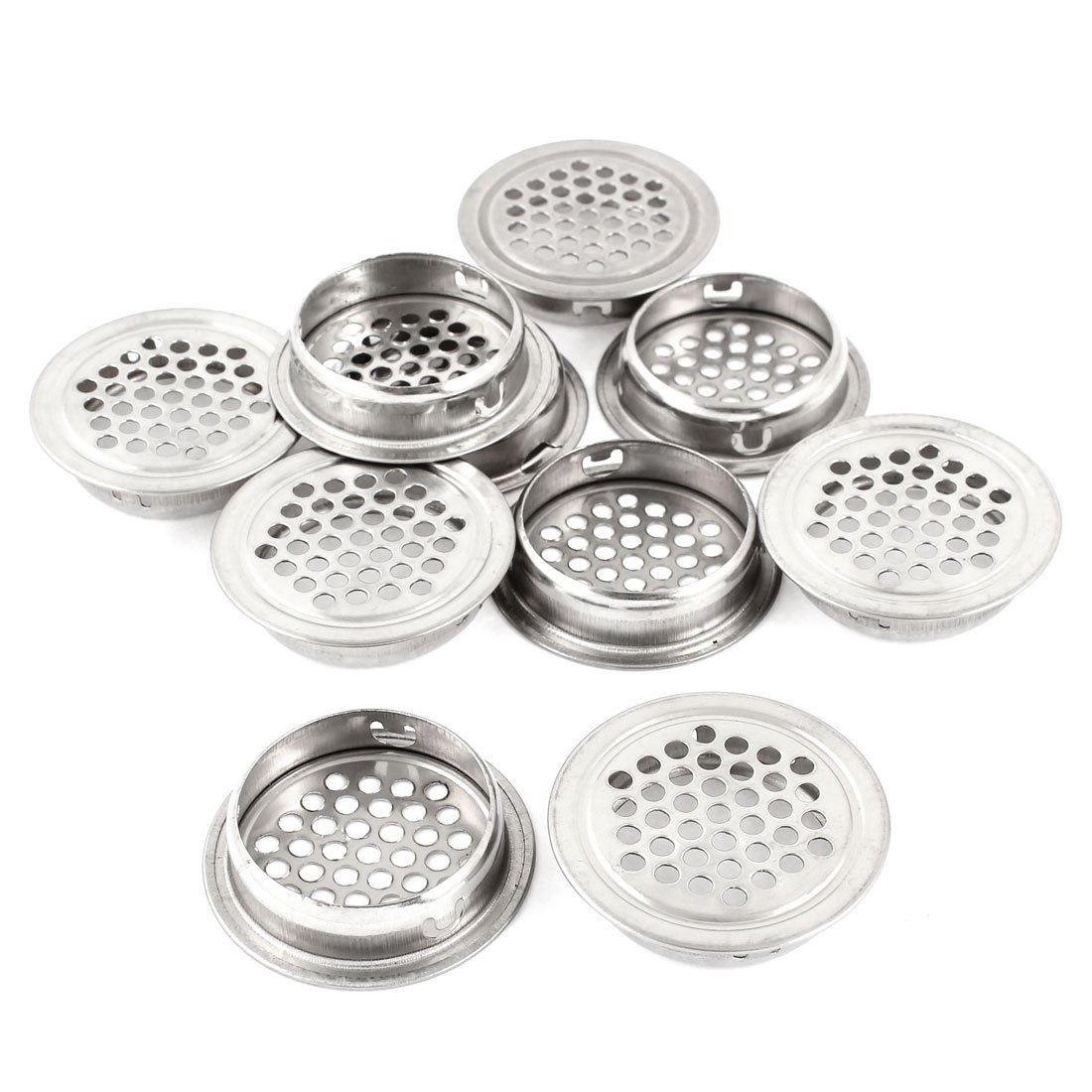 Photo 1 of ***MISSING PIECES*** uxcell 10pcs Air Vent Stainless Steel Round 1.5 Inch Dia Circular Soffit Vent Mesh Hole Louver for Kitchen Bathroom Cabinet Wardrobe