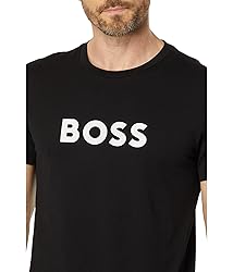 BOSS Men's Standard Big Logo Cotton Short Sleeve