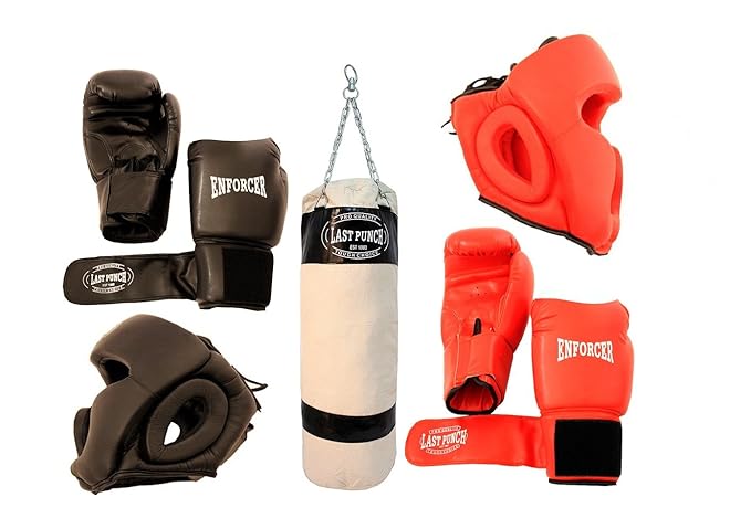 Boxen Paket Neu 2 paar Headgears 2 Paar pro Boxhandschuhe & Boxsack