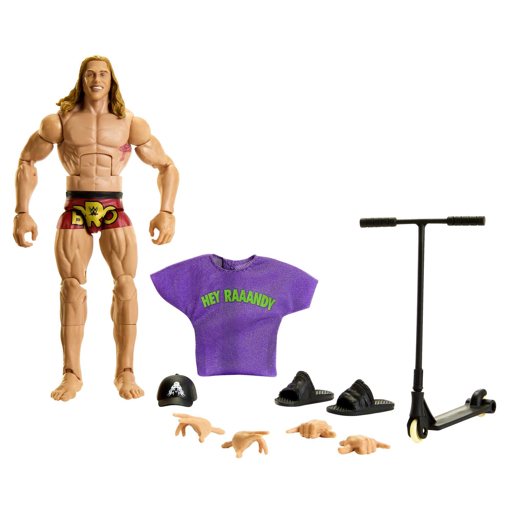 WWE Action Figures | WWE Elite Riddle Figure with Accessories | Collectible Gifts, HKN74