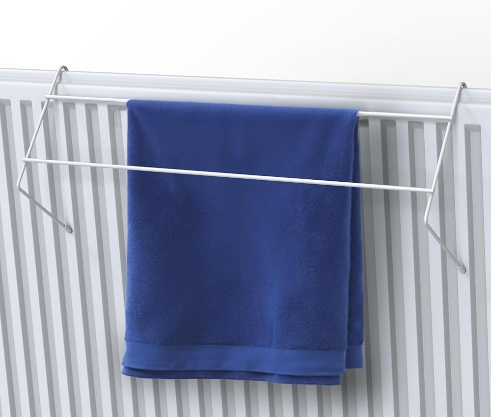 Vivo Technologies 1x3 Radiator Airer Dryer Rack 2 Bar Indoor Clothes Holder