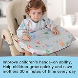 PewinGo Weaning Bib Full Cover Highchair Long Sleeves Waterproof view 4