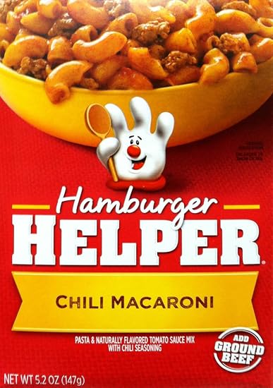 Betty crocker hamburger helper pasta tomato sauce Mix chili mac (016000263680)