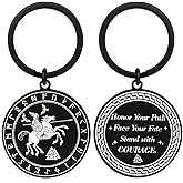 Hewonnn Viking Gift for Men Women - Odin Sleipnir Valknut Rune Keychain - Norse Courage Amulet for Mythology Lovers