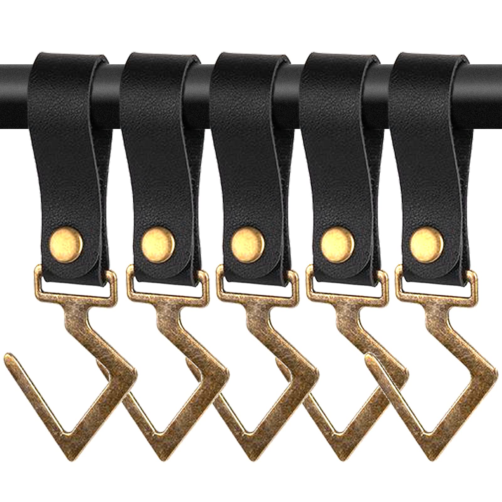 PUレザー製 ランタンフック 金属 フック キャンプ アウトドア ハンガー 吊り下げ S字フック ライト 調理器具 キッチン 野外 収納 整理 テントポールフック ランタンハンガー 多機能 ランタンスタンド 組み立て簡単 ハンギングラック商品画像