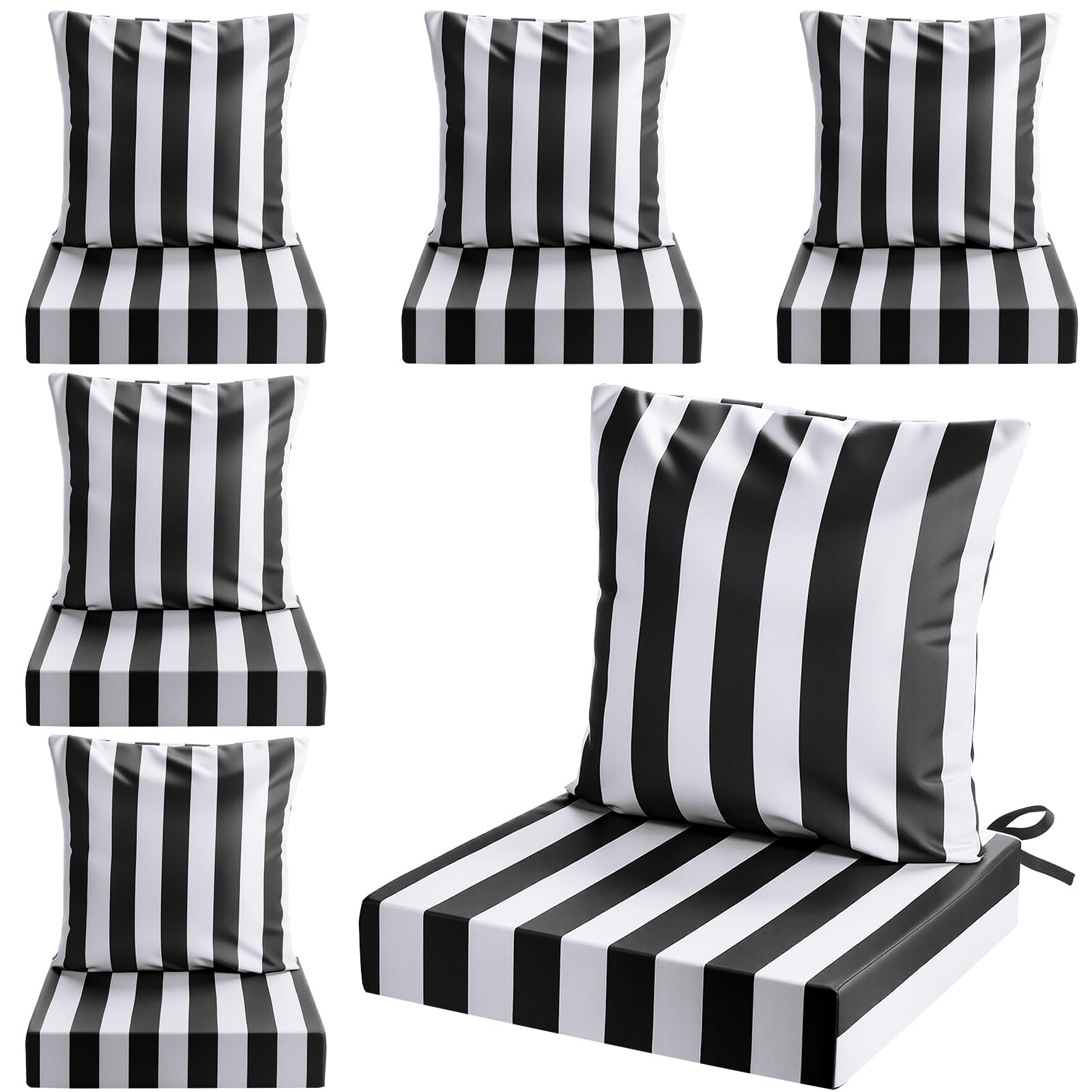 Black And White Chair Cushions Outdoor