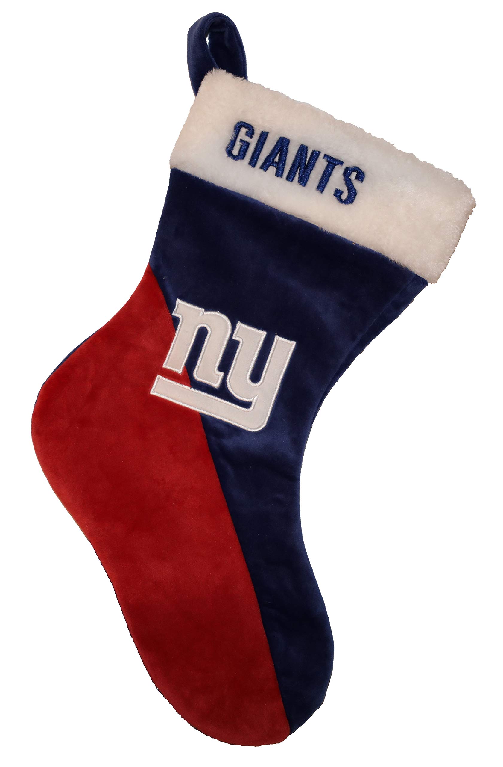Forever Collectibles Foco NFL New York Giants 2020 Basic Santa Claus Stocking Stocking Santa Claus Christmas, Team colours