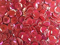 Sequins 8mm 800/Pkg Hot Pink- Red