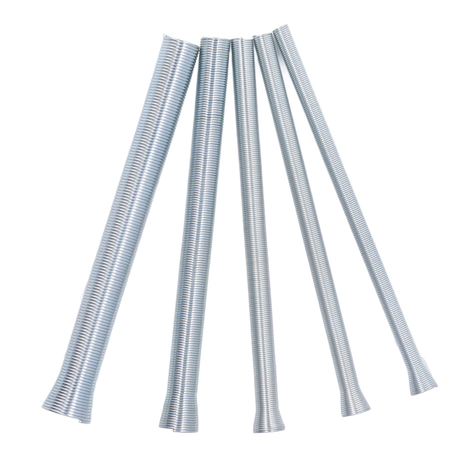 Spring Tube Bender Set, Spring Benders, Super Elastic Steel Springs Tube for Copper Aluminum Thin Wall Steel Tubing, Including 5/8in 1/2in 3/8in 5/16in 1/4in