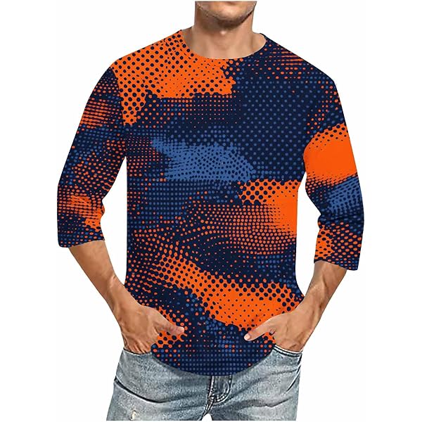 Men's Cotton T-Shirt -Red Buffalo Check Plaid Tartan Pattern