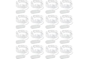Olafus 16 Pack Fairy Lights Battery Operated, IP68 Waterproof Mini String Light, 7ft Small LED Bottle Light for Wedding Vase Centerpieces Table Decorations Christmas Indoor Party Jars Gift Cool White