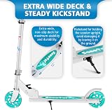 BELEEV Kids Scooter 2 Wheel Folding Adjustable Height 3-12 Green view 5