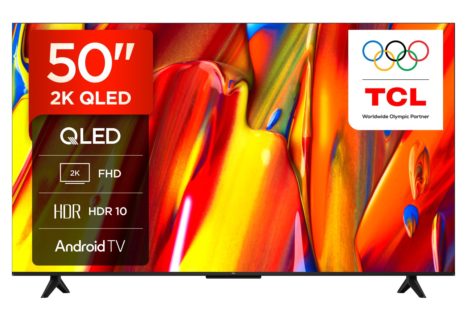 TCL 50V5C-UK 50Inch Full HD Smart QLED D...