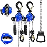 FITHOIST 1/2Ton Chain Hoist (2-Pack) 1100Lbs