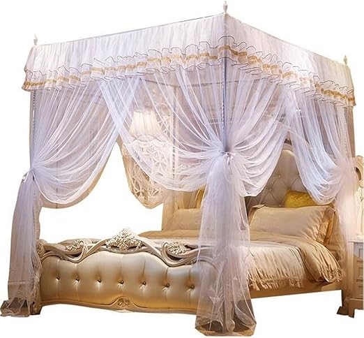 Amazon Com Nattey 4 Corner Poster Princess Bedding Curtain Canopy