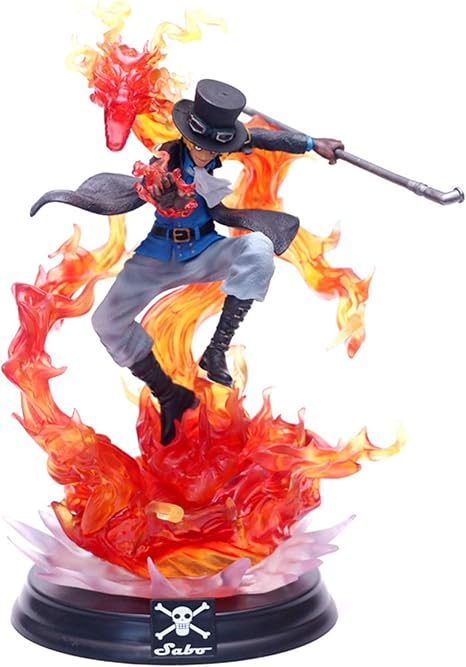 Amazon Com Rbs One Piece Original Figure Sabo Oversized Fire Dragon Domineering Doll Ornaments Furniture Decor