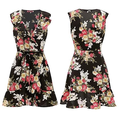 AUDBURN Damen Elegant Casual Kleid