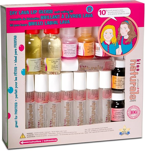 Case Pack 6 Kiss Naturals DIY Lava Lip Gloss Making Kit Amazon