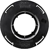 NDS 1244 Outlet Adapter for Catch Basin Fits 3 in. & 4 in. Drain Pipes, Black