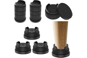 12/16Pcs Adjustable Bed Furniture Risers, Round Bed Lifts Riser, Stackable Couch Riser Table Leg Extender, Sofa Leg Raising B