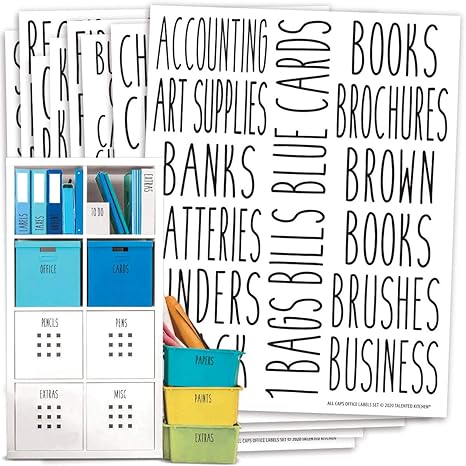 Amazon Com Talented Kitchen Office Labels 138 Office Crafts School Supplies Names Organization Label Sticker Water Resistant Craft Labels For Bins Baskets Folders Work Office Organization And Storage Kitchen Dining talented kitchen office labels 138 office crafts school supplies names organization label sticker water resistant craft labels for bins