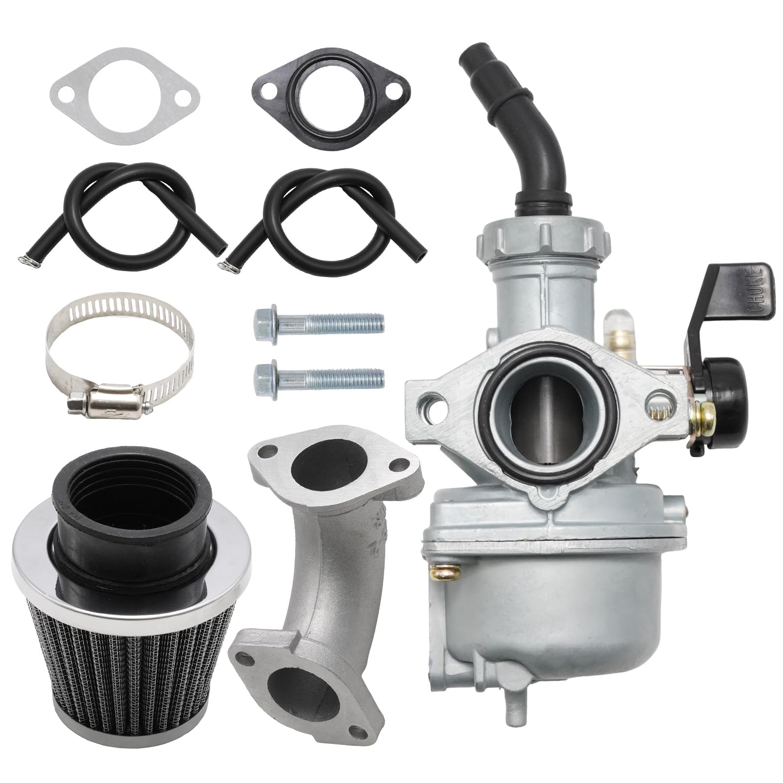 Photo 1 of Hoypeyfiy PZ22 22mm Carburetor replacementfFor 110cc 125cc CRF SSR Sunl Taotao Pit bike NST Coolster Buyang Roketa ATV PZ22 Carburetor