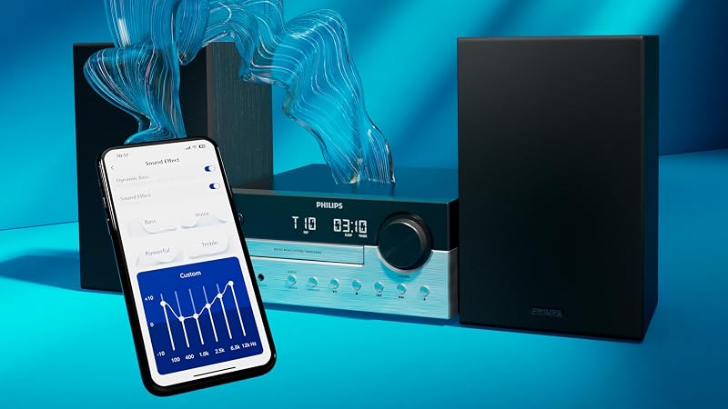 TAM4205M2 Mikro-Hi-Fi-Anlage – 80 W, Bassreflex-Lautsprecher, CD, UKW, USB, Audio-Eingang, Bluetooth 5.4, Auracast, Digital Sound Control, Fernbedienung, umweltfreundliche Verpackung — Foto 5 von 7