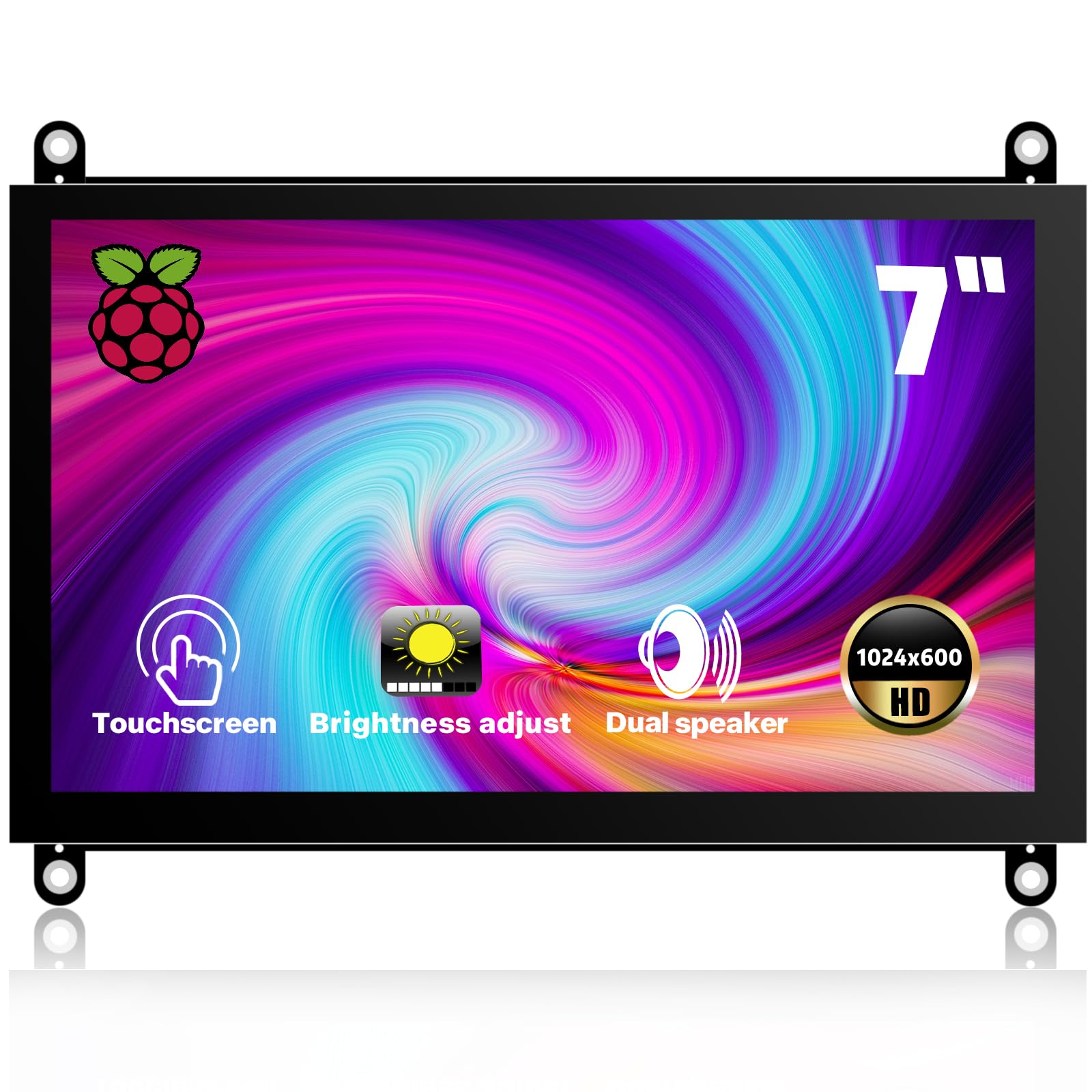 Mua 7 Inch Raspberry Pi Screen Touchscreen Monitor 1024x600 Small HDMI ...