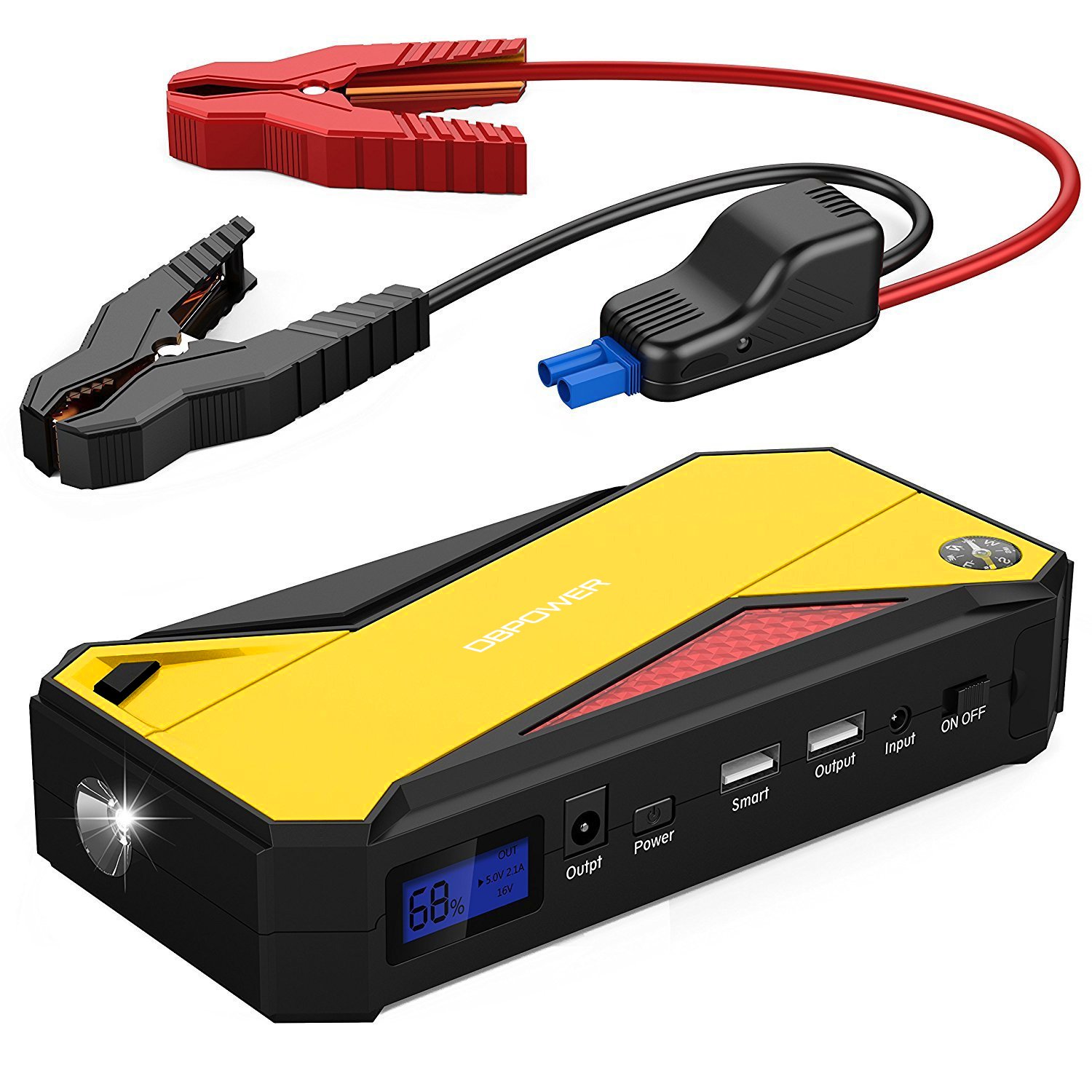 DBPOWER 600A Peak 18000mAh Portable Car Jump Starter (up to 6.5L Gas/5
