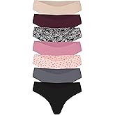 Victoria's Secret Women's No Show Thong Underwear, Panties for Women, Multi Pack (XS-XXL)