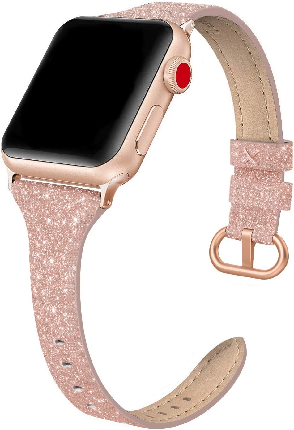 PARMPH Leather Band Compatible for iWatch 38mm 40mm 41mm 42mm(Series 10)